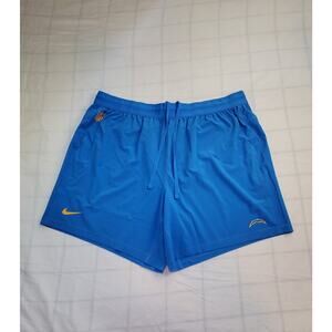 NWT Nike Size 3XL Los Angeles Chargers NFL Dri-Fit Athletic Shorts Men's Ca8